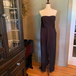 GB by Gianni Bini black strapless jumpsuit